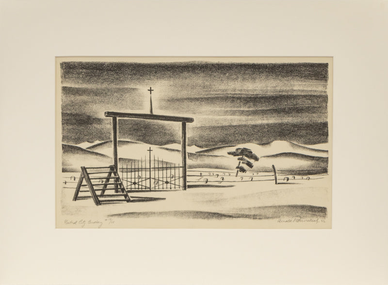 Central City Cemetery (17/25), Lithograph Print, 1933