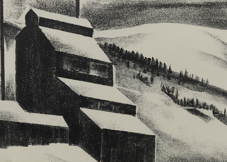 Mine Near Continental Divide, Lithograph Print, 1933