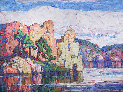 Silent Waters (Colorado), Oil Painting, 1923