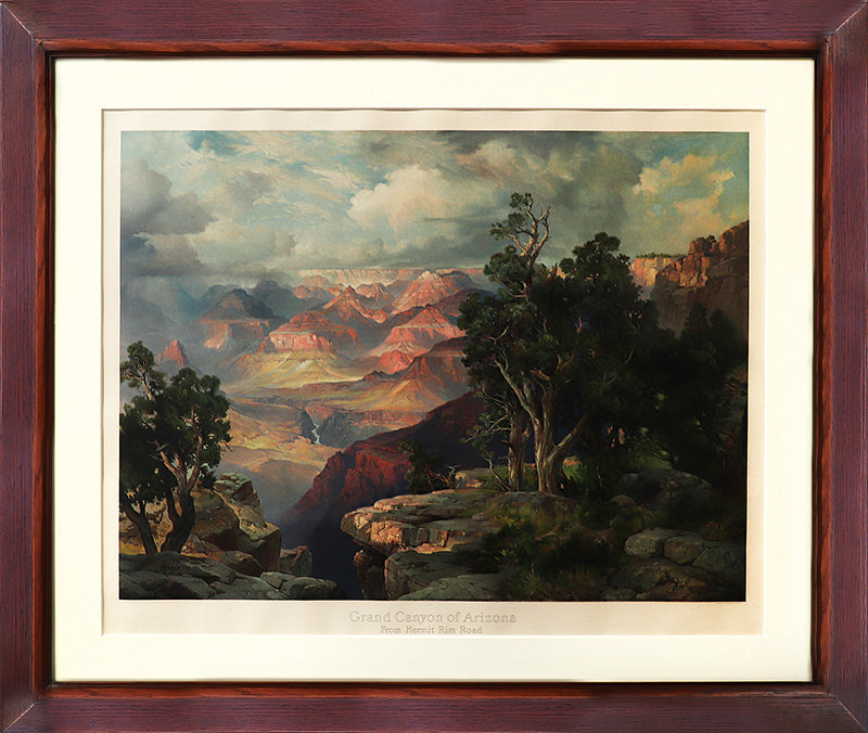 Grand Canyon of Arizona from Hermit Rim, Chromolithograph Print, 1912