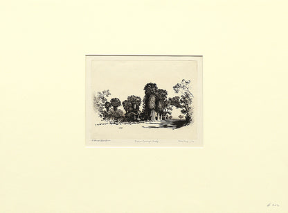 Palm Springs, California (Desert Set), Etching Print, circa 1921