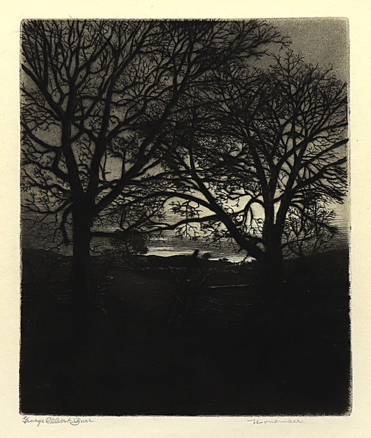 November, Etching Print, circa 1923