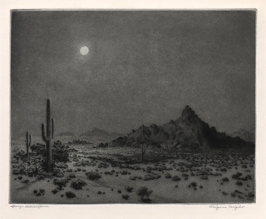 Near Needles, Arizona, Etching Print, circa 1925