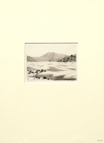 Dunes Near Palm Springs, California, Etching Print, circa 1925