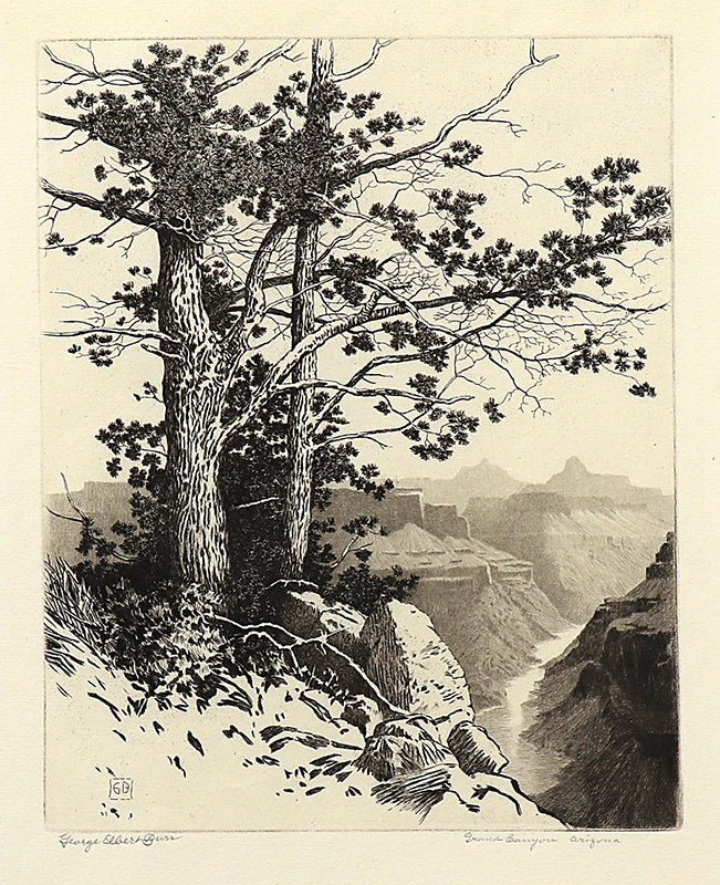 Grand Canyon, Arizona (Desert Set), Etching Print, 1931