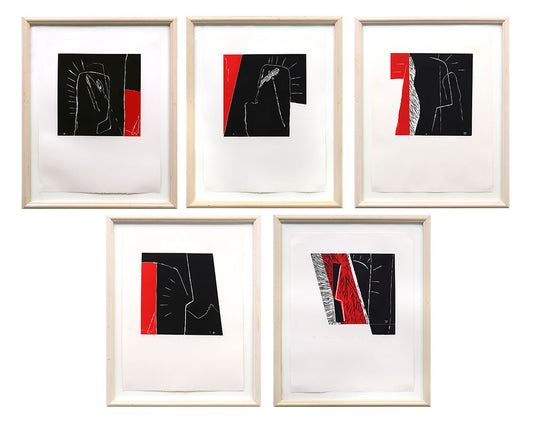 Group of 5 (w/multiple titles), Lithograph Print, 1987