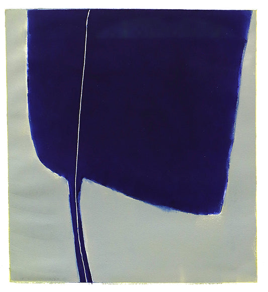 Untitled (Abstract Blue and Grey), Monotype Print, circa 1990 - 2005