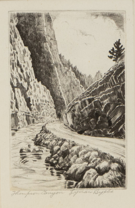 Thompson Canyon (Big Thompson, Near Estes Park, Colorado), Etching Print, circa 1939