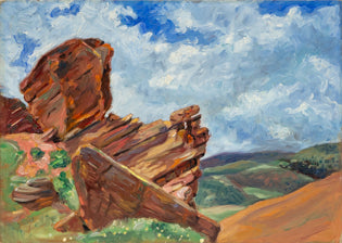 The Park of the Red Rocks, Colorado, Oil Painting