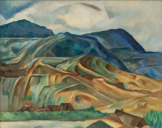 Mountain Landscape, Oil Painting, 1940