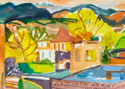 Santa Fe (New Mexico), Watercolor Painting, 2005