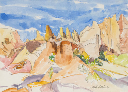 Arches National Park (Utah), Watercolor Painting