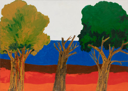 Untitled (Trees), Mixed Media Collage, 1980s